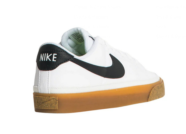 Nike Women Court Legacy White Black Desert Ochre DH3161 100 NEW