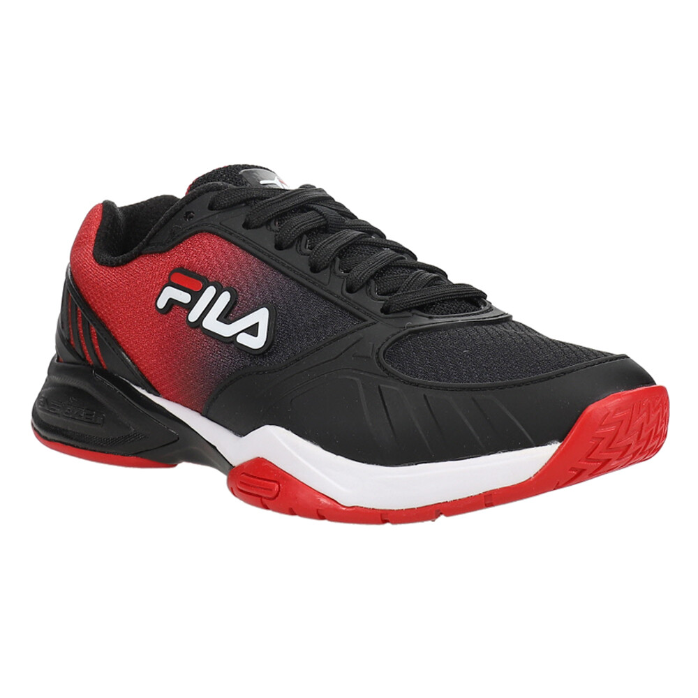 Fila Volley Zone Pickleball Mens Black, Red Sneakers Athletic Shoes 1PM00595-01