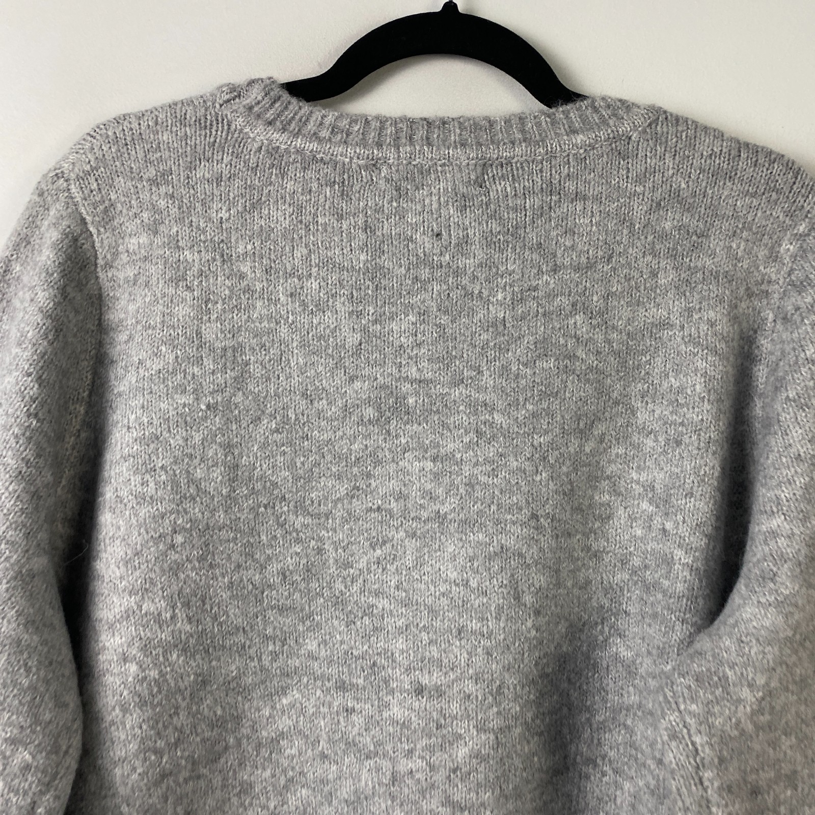 Cupcakes & Cashmere Ghost Sweater Size 1X Pullover Light Gray Halloween