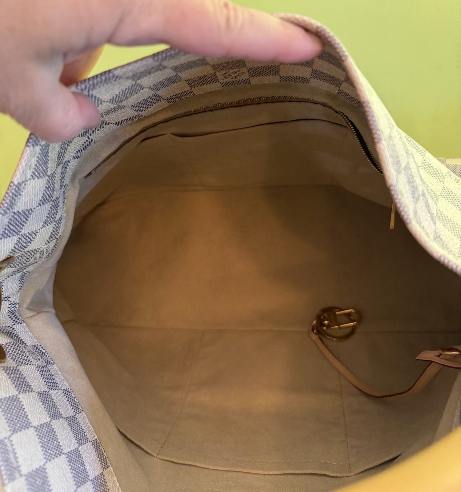 Louis Vuitton Artsy Braided MM Damier Azur Hobo Shoulder Handbag