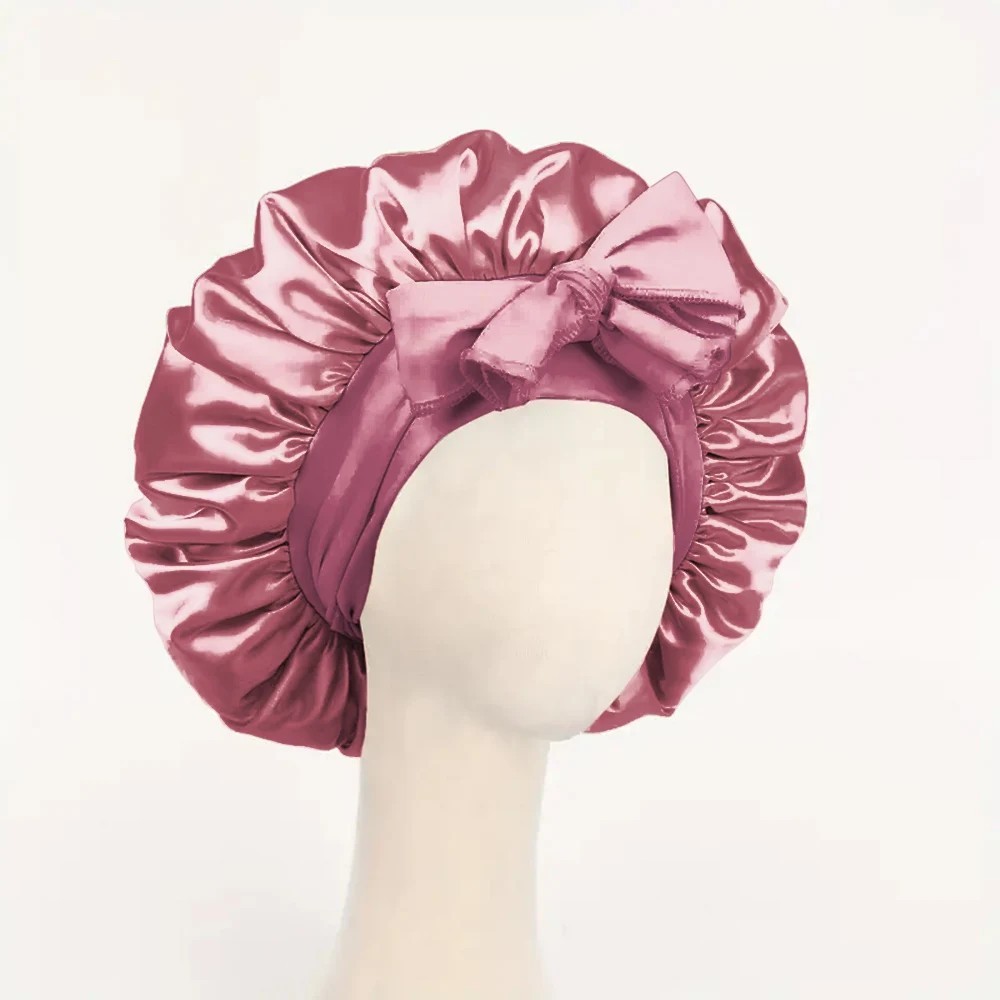 Satin Bonnet Silk Bonnet with Tie Band Adjustable Hair Bonnet for Sleeping*