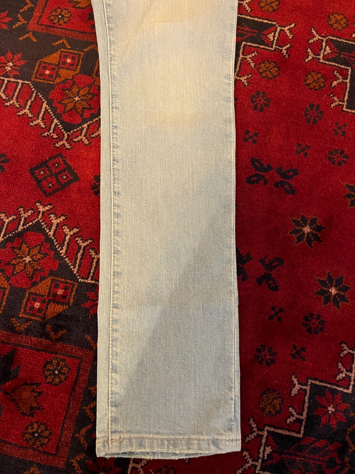 Hudson Mens Blake Slim Straight Denim Light Blue Jeans Size 29 X 32