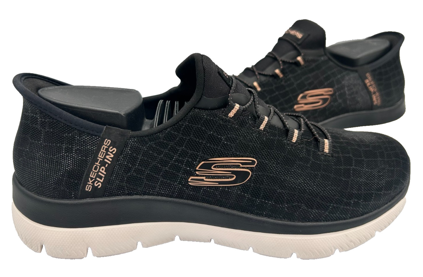 Skechers Women’s Slip-Ins Summits Classy Night Shoes Blk/Rose Gld Size:8 92OP