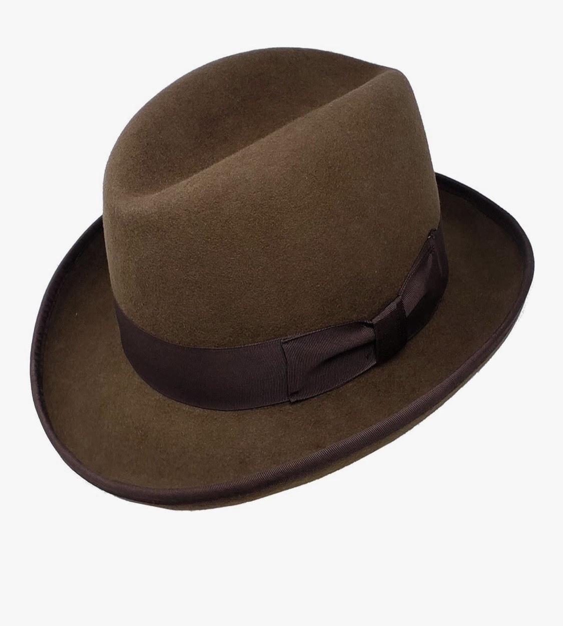 Different Touch Men’s 100% Wool Felt Homburg Style Godfather Hats Size Medium