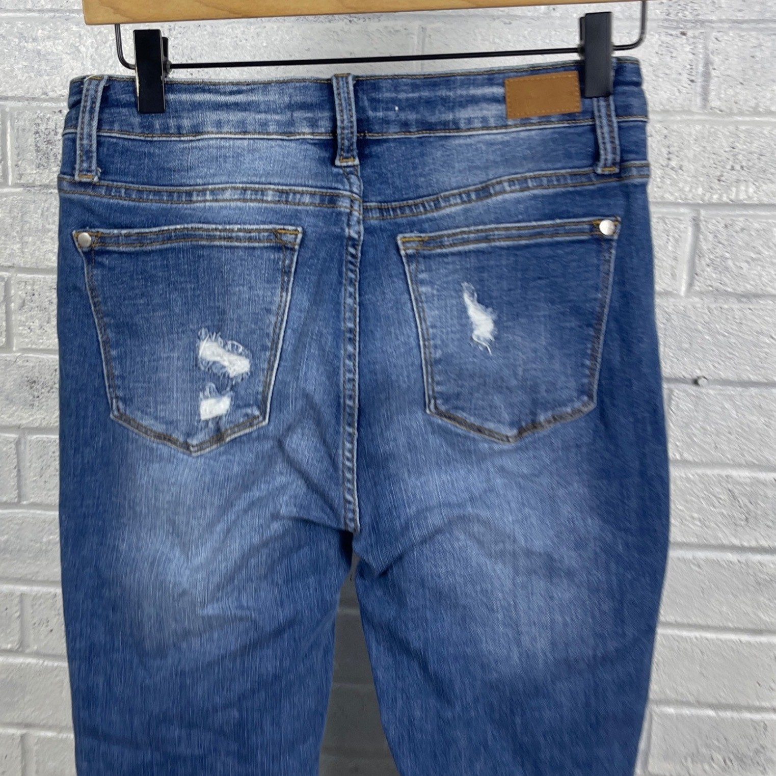 Judy Blue Distressed Skinny Ankle Jeans Womens 7/28 Stretch Denim Casual