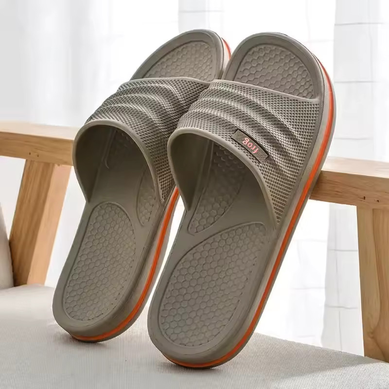 Soft EVA Men’s Slippers Non-Slip Lightweight Comfort Home Bathroom Shoes