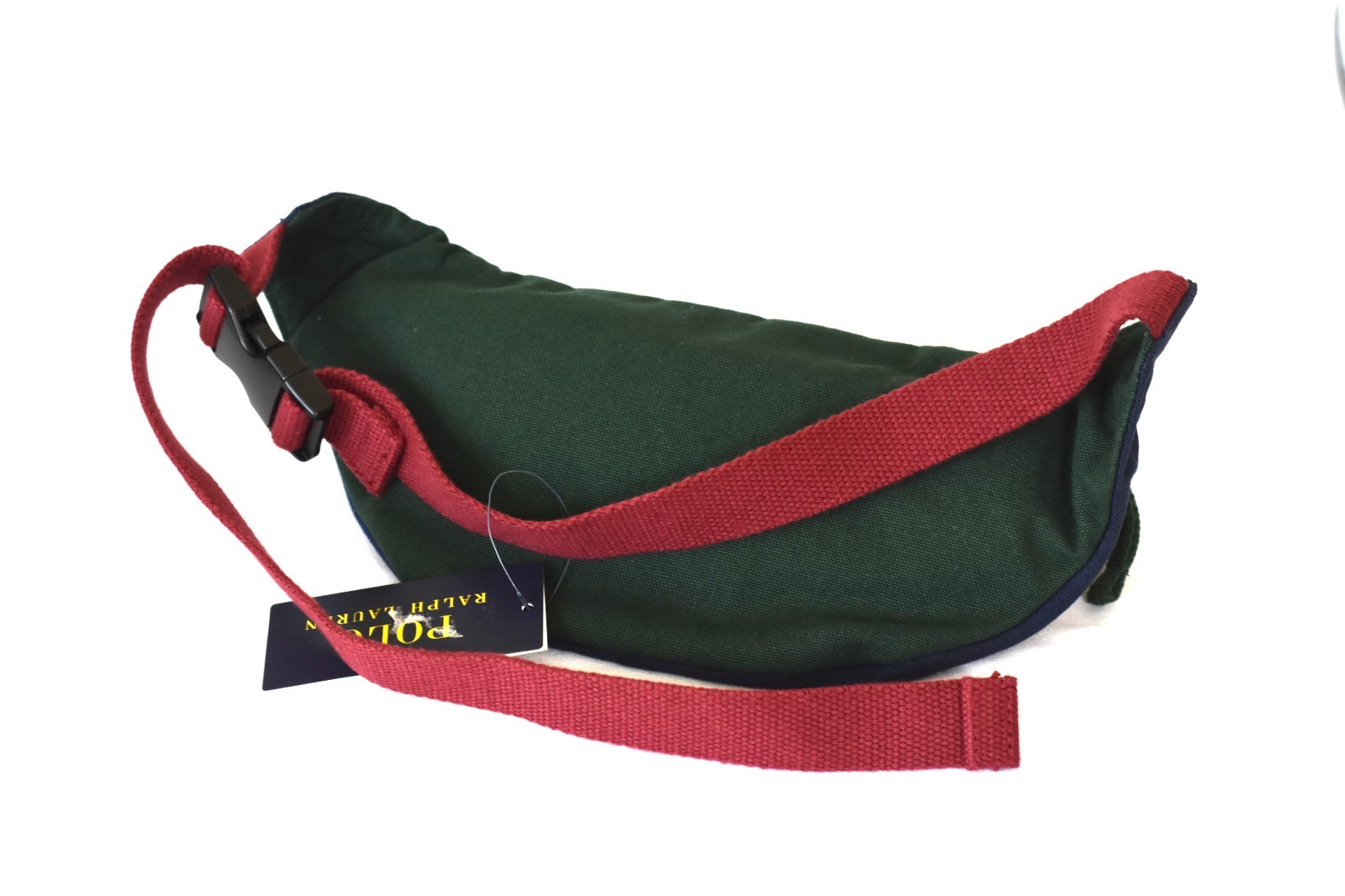 Polo Ralph Laure Unisex Letterman “P” Canvas Waistpack Fanny Pack NWT