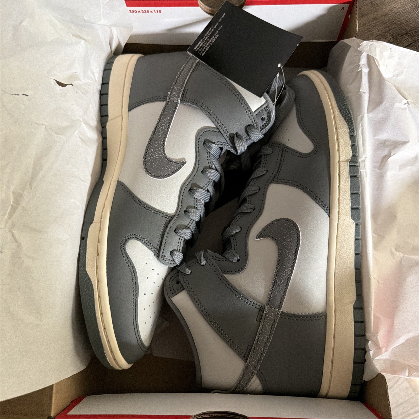 Nike Dunk High Retro SE Vintage “Light Bone/Tumbled Grey” DM0582-001 New [7-12]