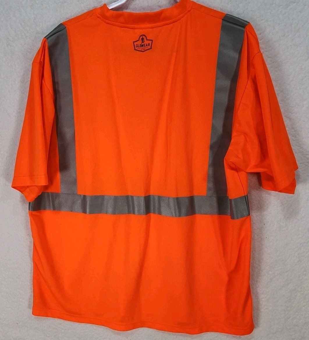 Ergodyne GloWear 8389 ANSI High Visibility Orange Reflective Short Sleeve