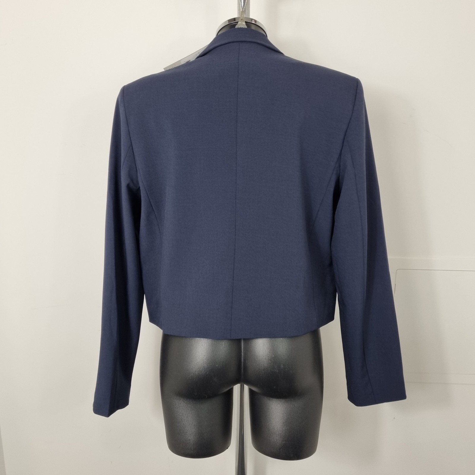 NA-KD Navy Blue Trouser Suit Polyester Blend Size 36