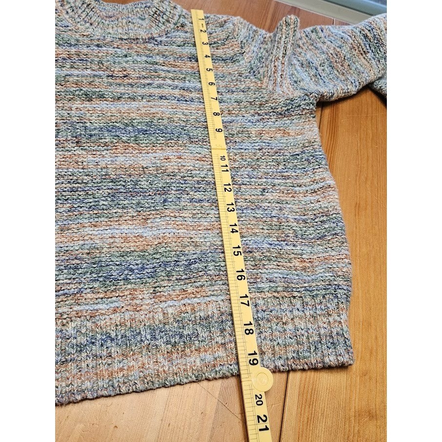 Abercrombie & Fitch Sweater Women Small Multicolor Knit Crewneck Cropped