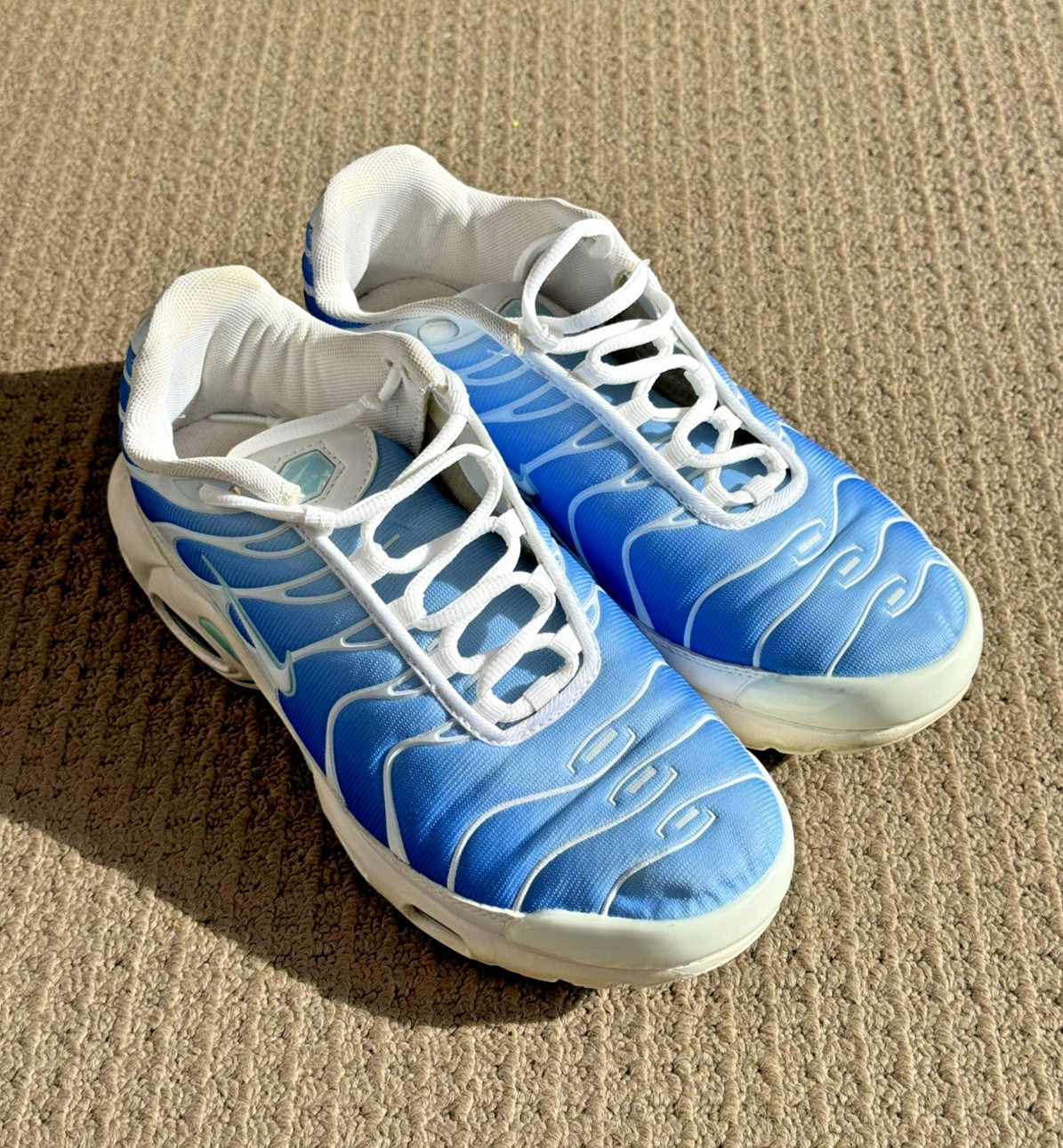 Nike Air Max Plus TN Battle Blue Sky Blue Mens Size 9.5 UK8.5 (852630-411)