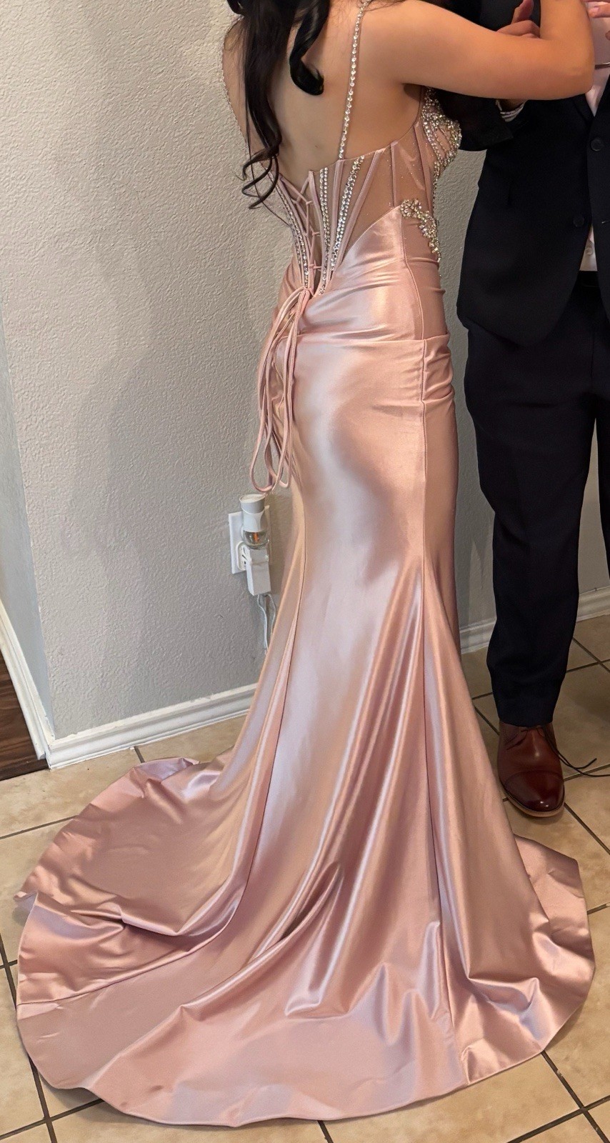 Ladivine by Cinderella Divine Pink and Jeweled Size 2 Dress