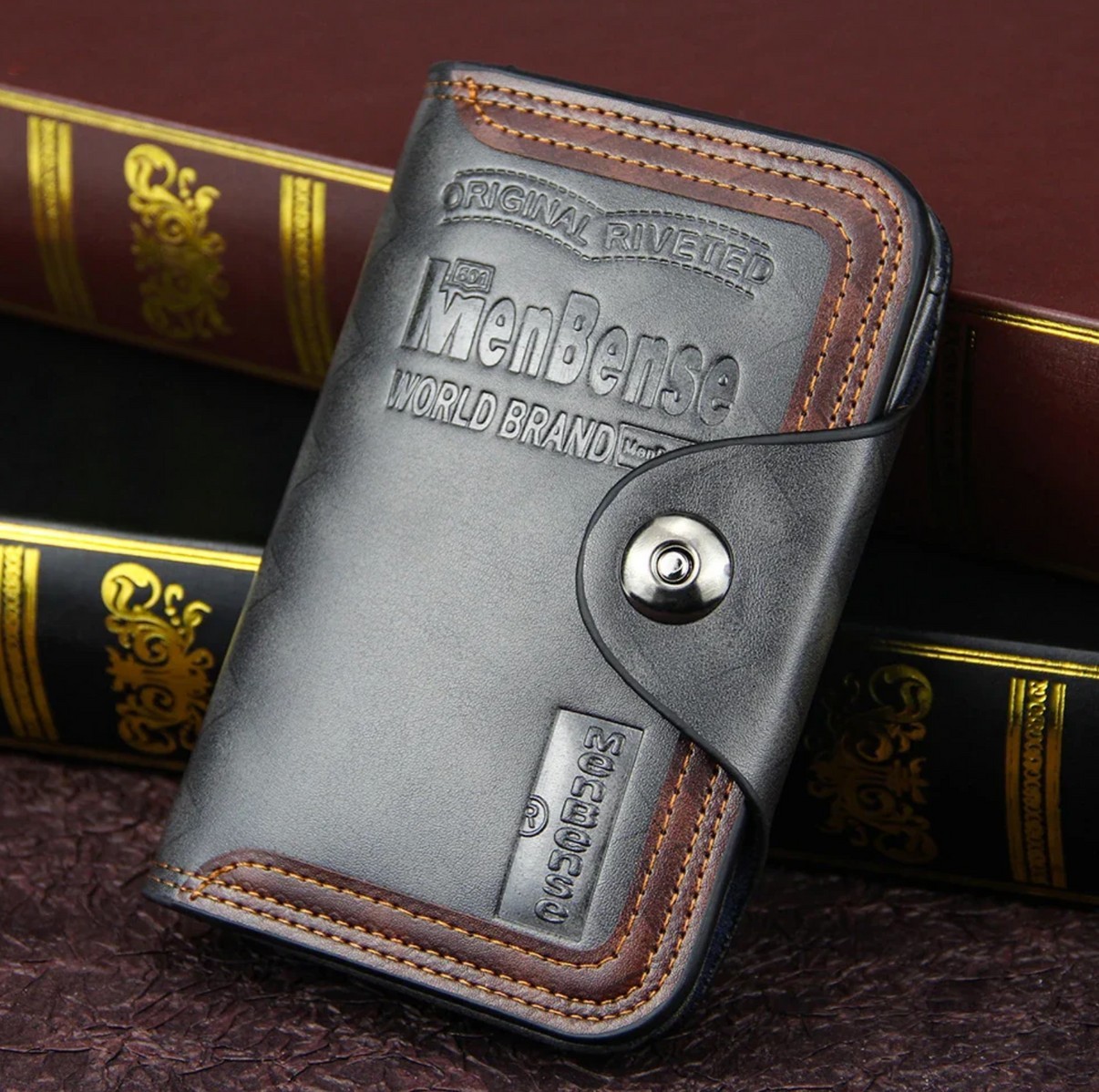 Menbense Premium Men’s Wallet,Magnetic buckle