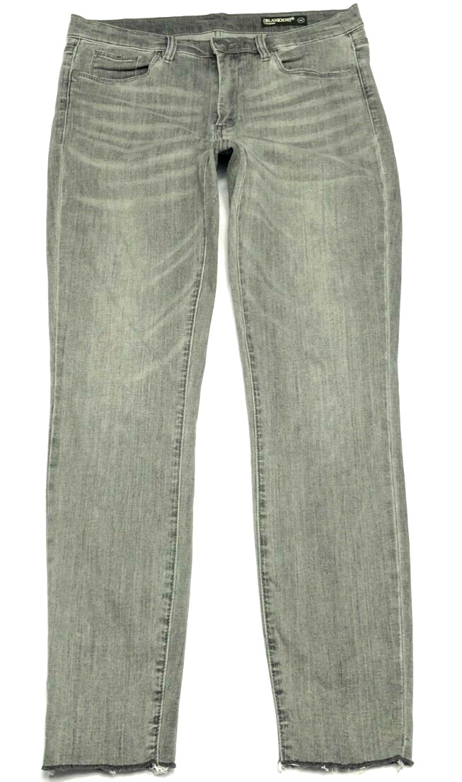 Blanknyc Jeans Womens (30) Gray Waist 31″ Inseam 28″ Frayed Hem Mid Rise Skinny