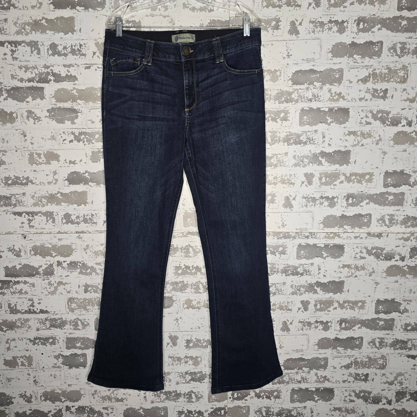 Democracy Womens Ab Technology Bootcut Jeans Dark Wash Blue Size 12 B1903KEEAXX