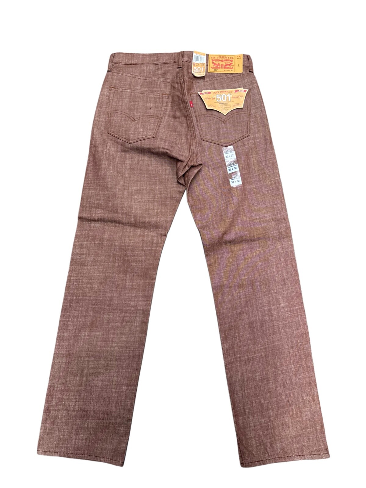 Levi’s Men’s 501 Shrink To Fit Original Fit Brown 005012512