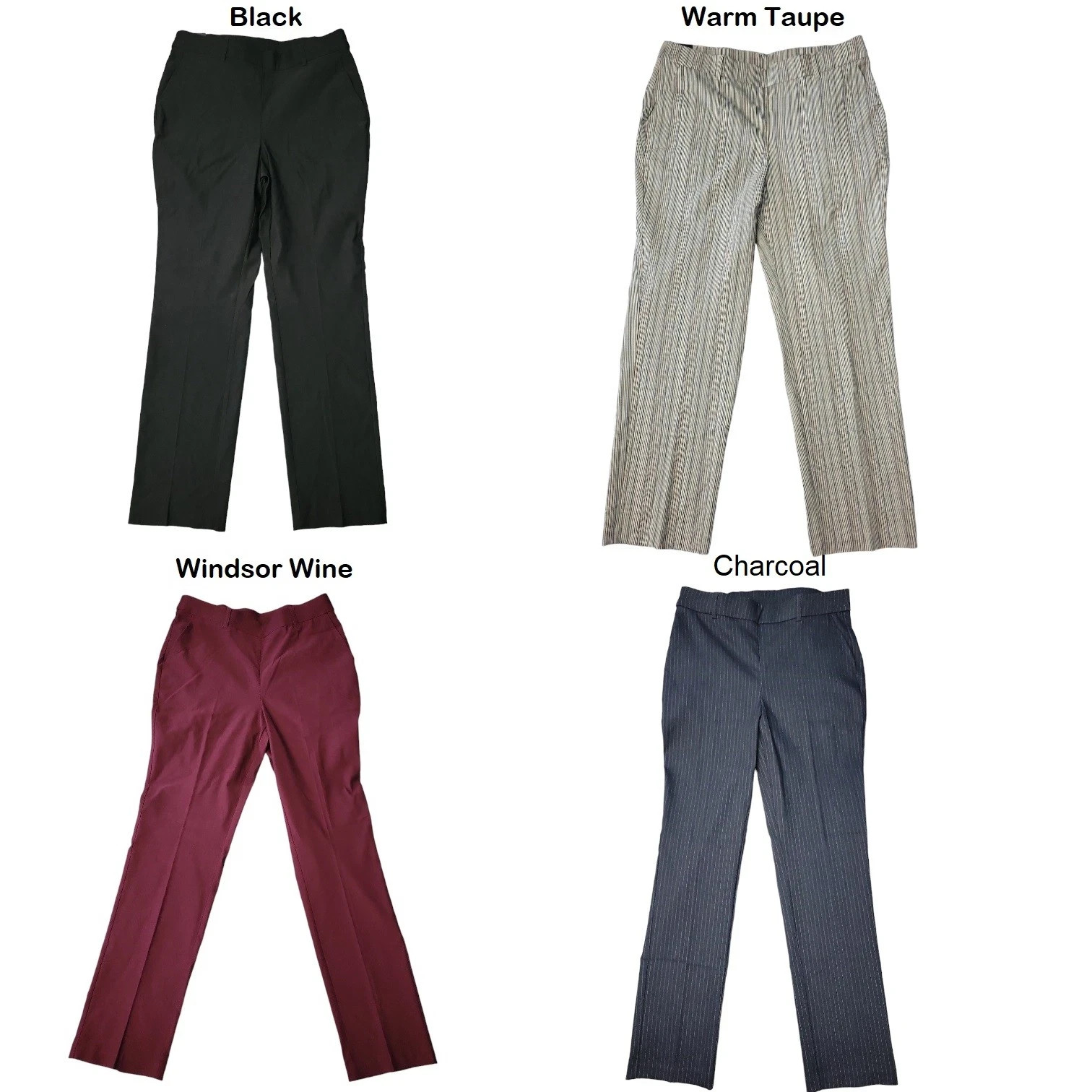 Rafaella Pull-On Belt Loops Functional Pockets Stretch Ankle Pant All Sizes & Co
