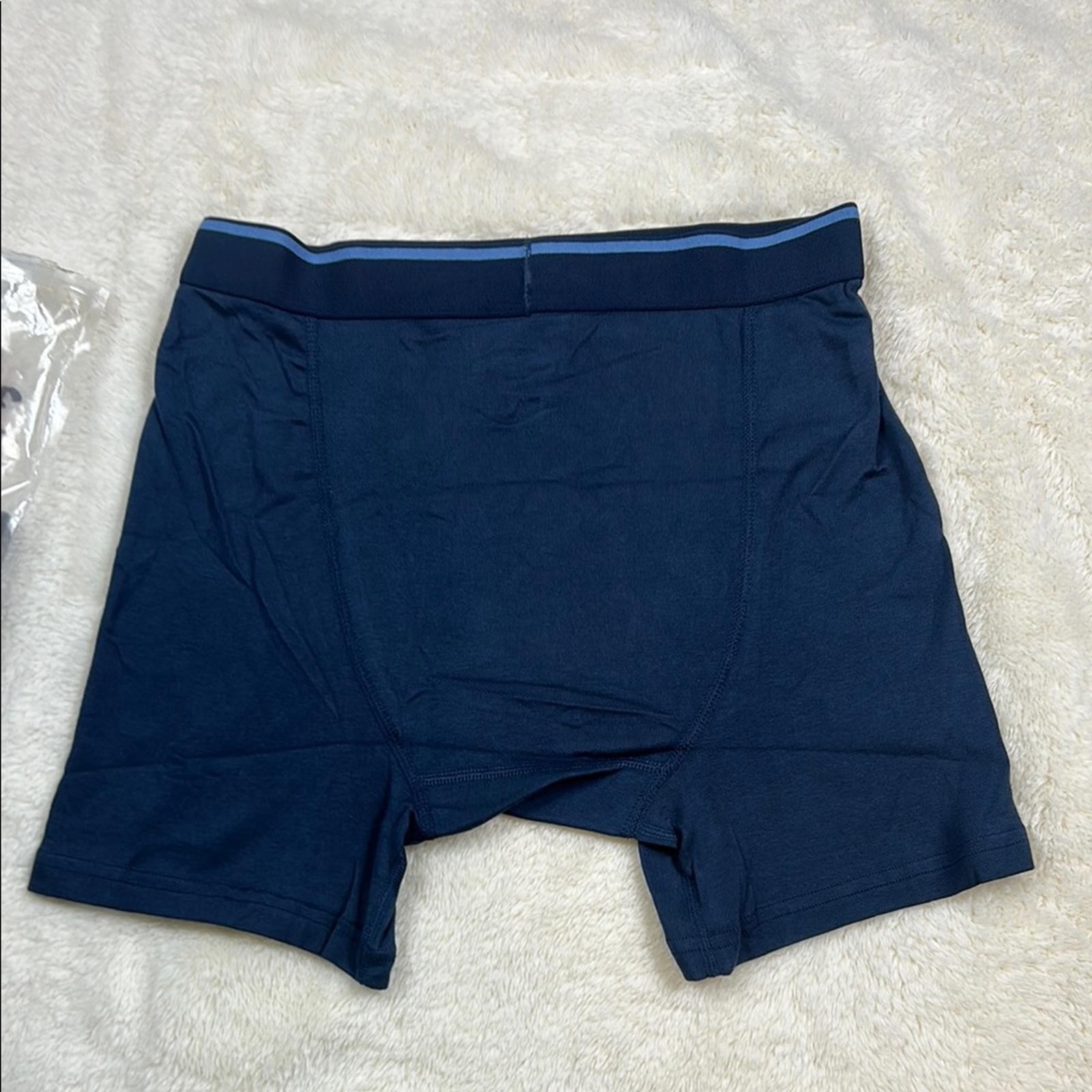 Kirkland Signature Men’s Blue Boxer Briefs Medium Premium Stretch Underwear