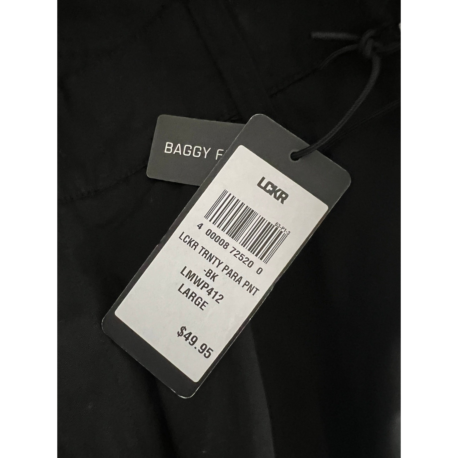 Foot Locker Baggy wide leg fit size Large Black New with tags Men