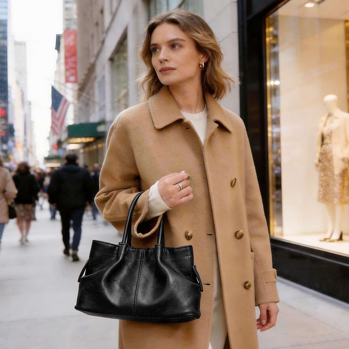 Women Lady Leather Handbags Messenger Shoulder Bags Tote Satchel Purse Large