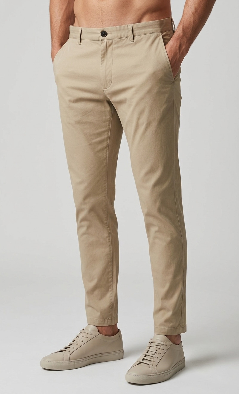 Club Monaco Connor Modern Slim Fit Chino Pants Khaki Beige Men’s 36×32