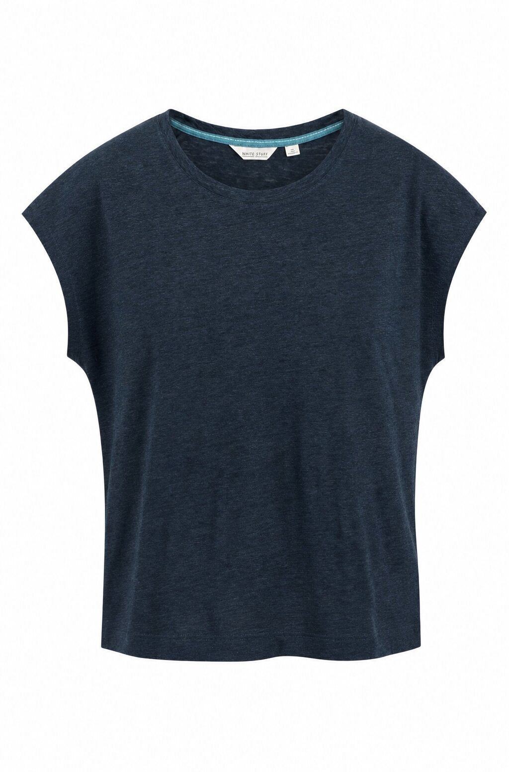 White Stuff Navy Rowan Linen T-shirt