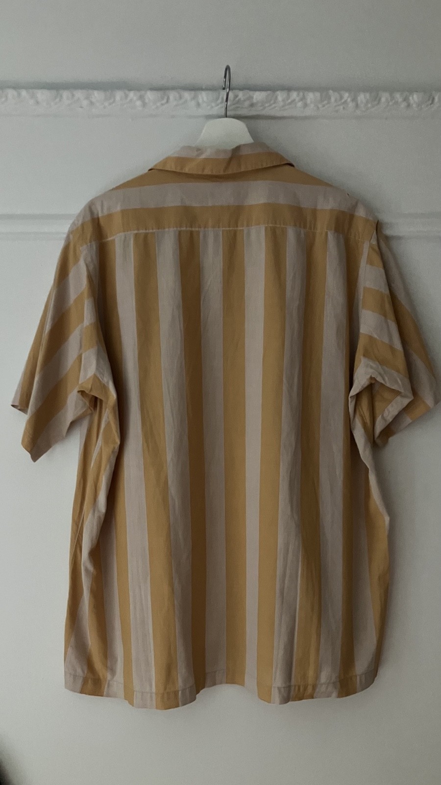 Vtg MacNeil by Hathaway Striped Shirt English Gingham Cotton Size L / 16-16.5