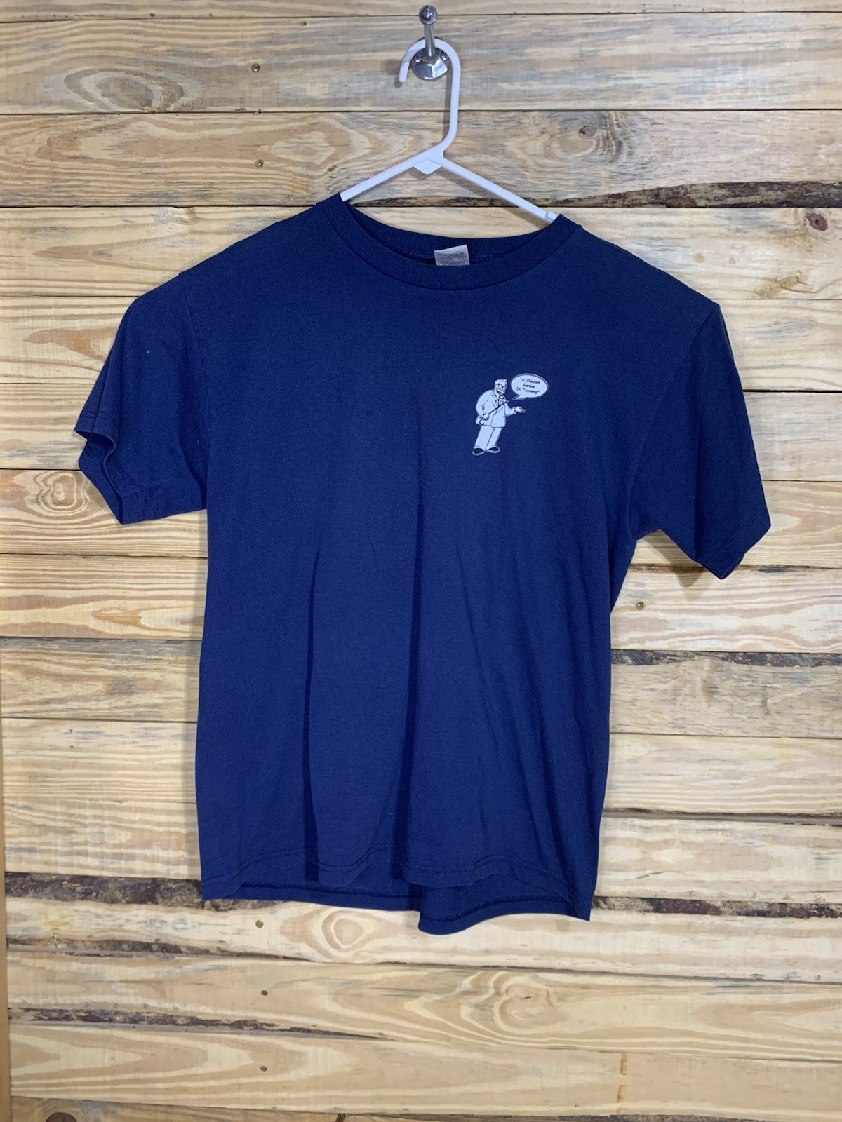 Vintage 90s Y2K Fruit of the Loom Best T Shirt Chicken Genius In Training L