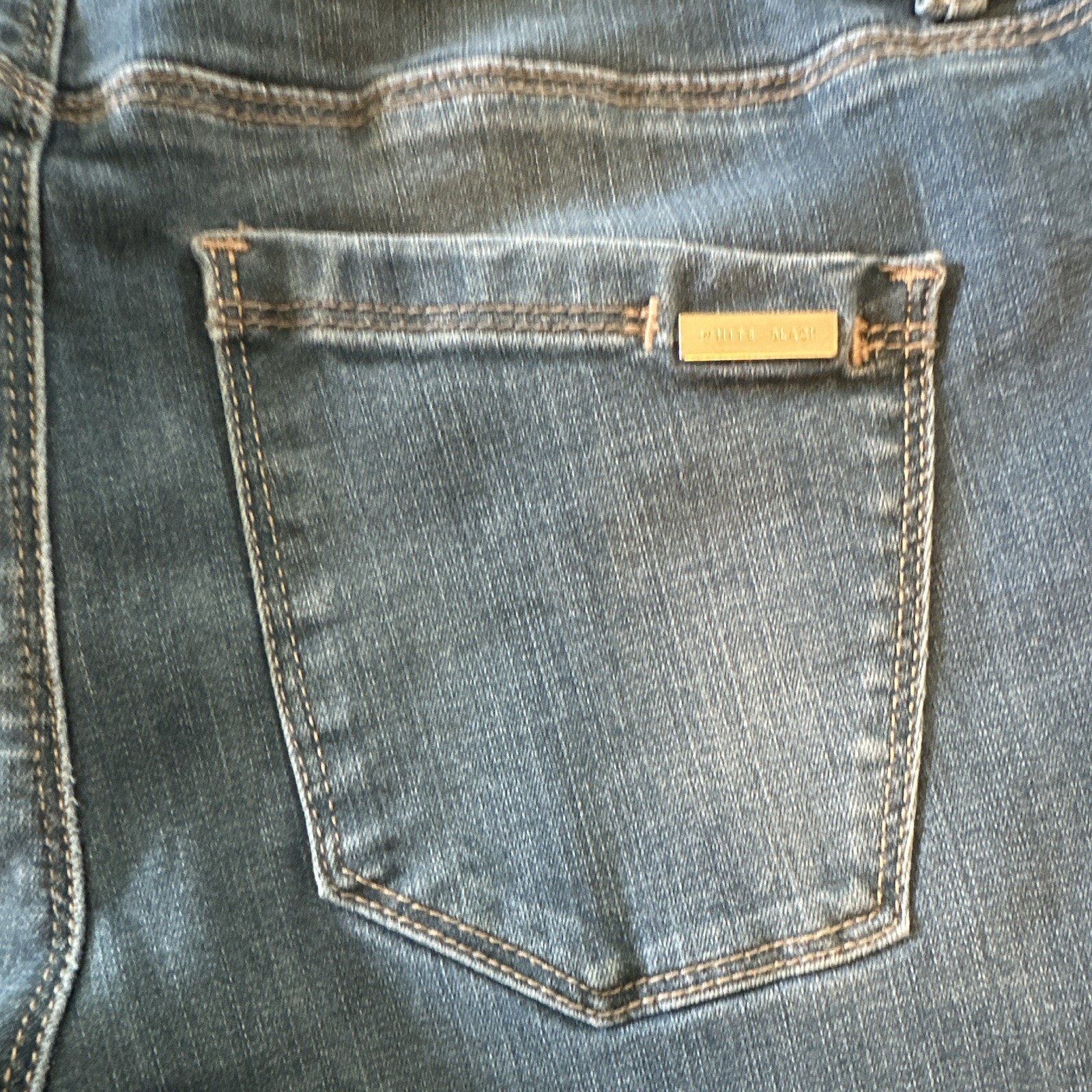 White House Black Market Women’s Medium Wash Blue Denim Skinny Crop Jeans 2