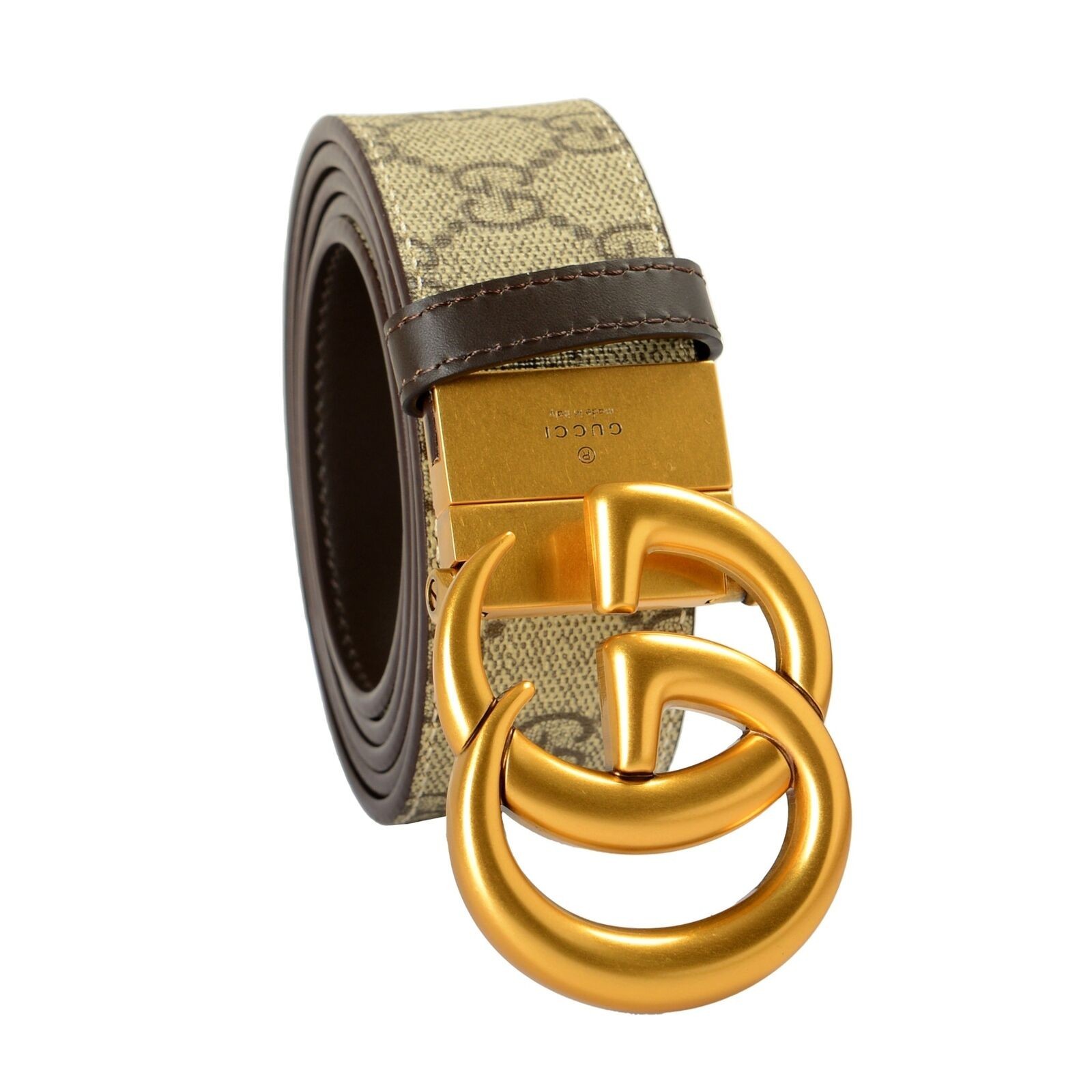 Gucci 100% Leather GG Marmont Reversible Belt US 30 IT 75