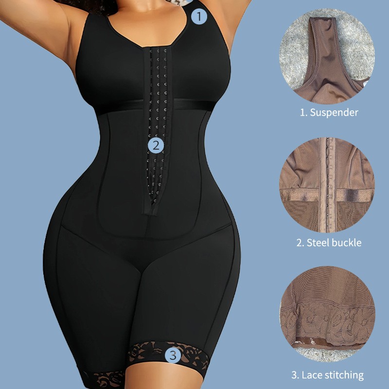 One Piece Shapewear Cinched Abdomen Lifted Buttocks Tight Arched Buttocks Corset