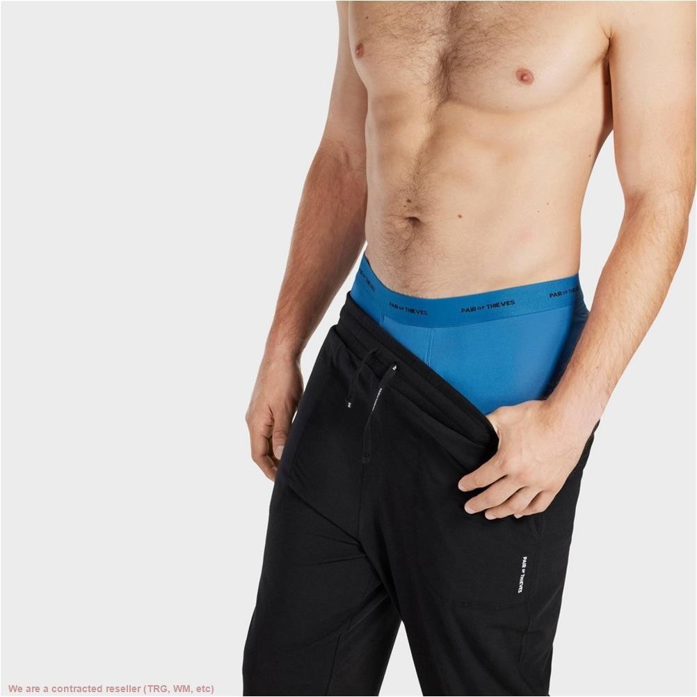 Pair of Thieves Men’s Quick Dry Long Leg Boxer Briefs 3pk -Blue M *SEE DEAL!!!*