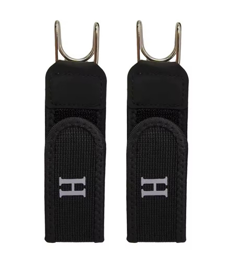 2PCS Tactical Metal Hook Elastic Belt Buckle-Less Invisible Waist Belt Closure
