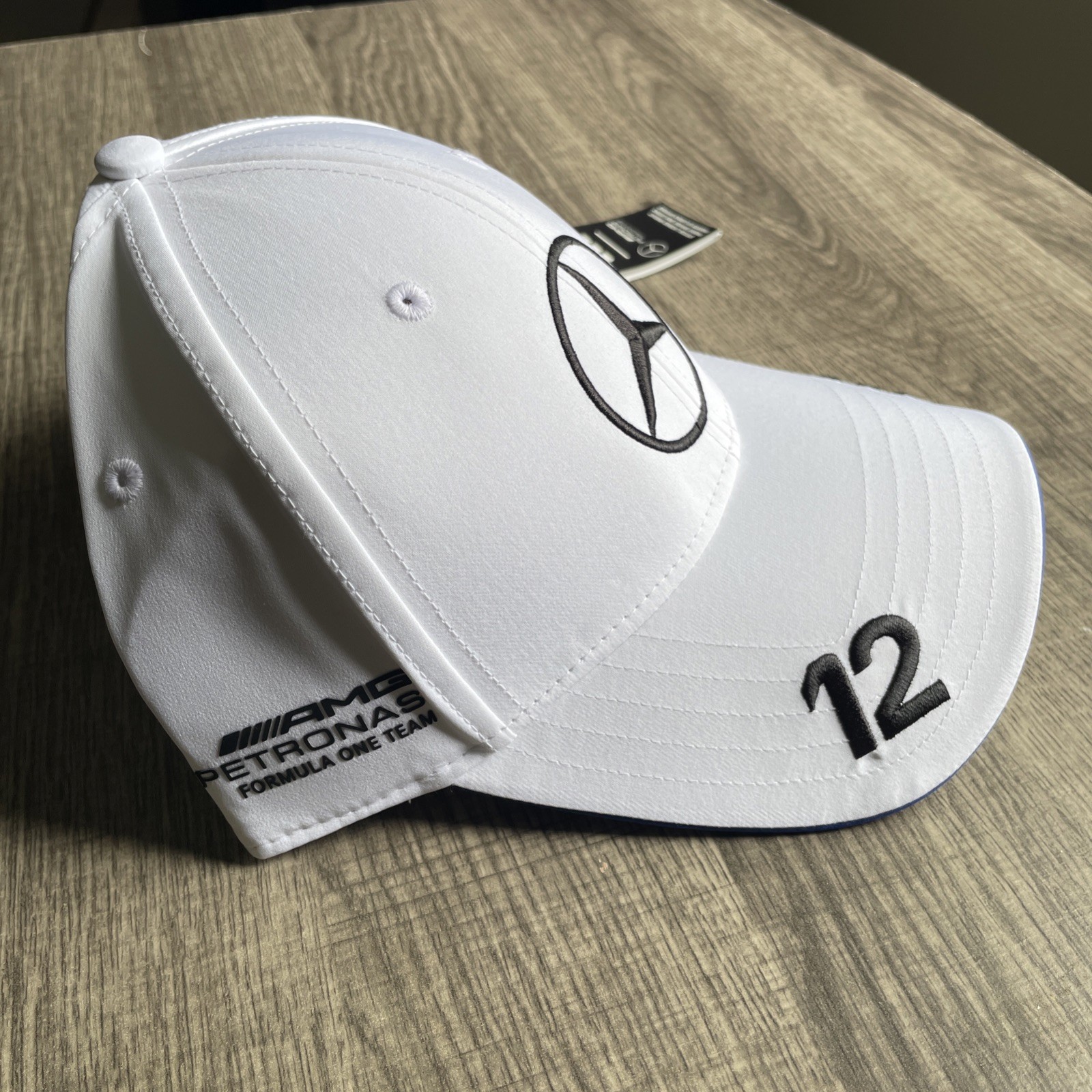 Adidas Mercedes AMG Petronas Kimi Antonelli #12 F1 Racing Adjustable Hat White
