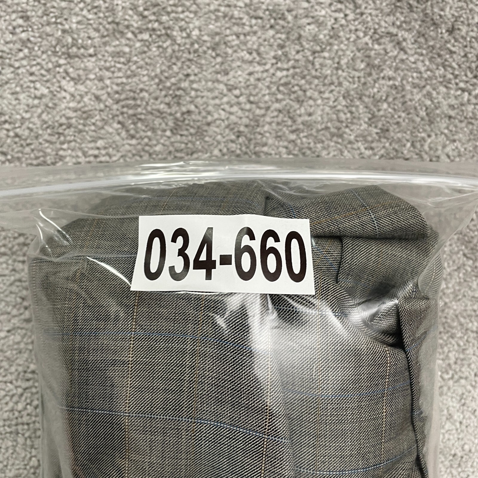 Haspel Wool Silk Suit Blazer Jacket Mens 42R Gray Plaid Single Vented Lined Work