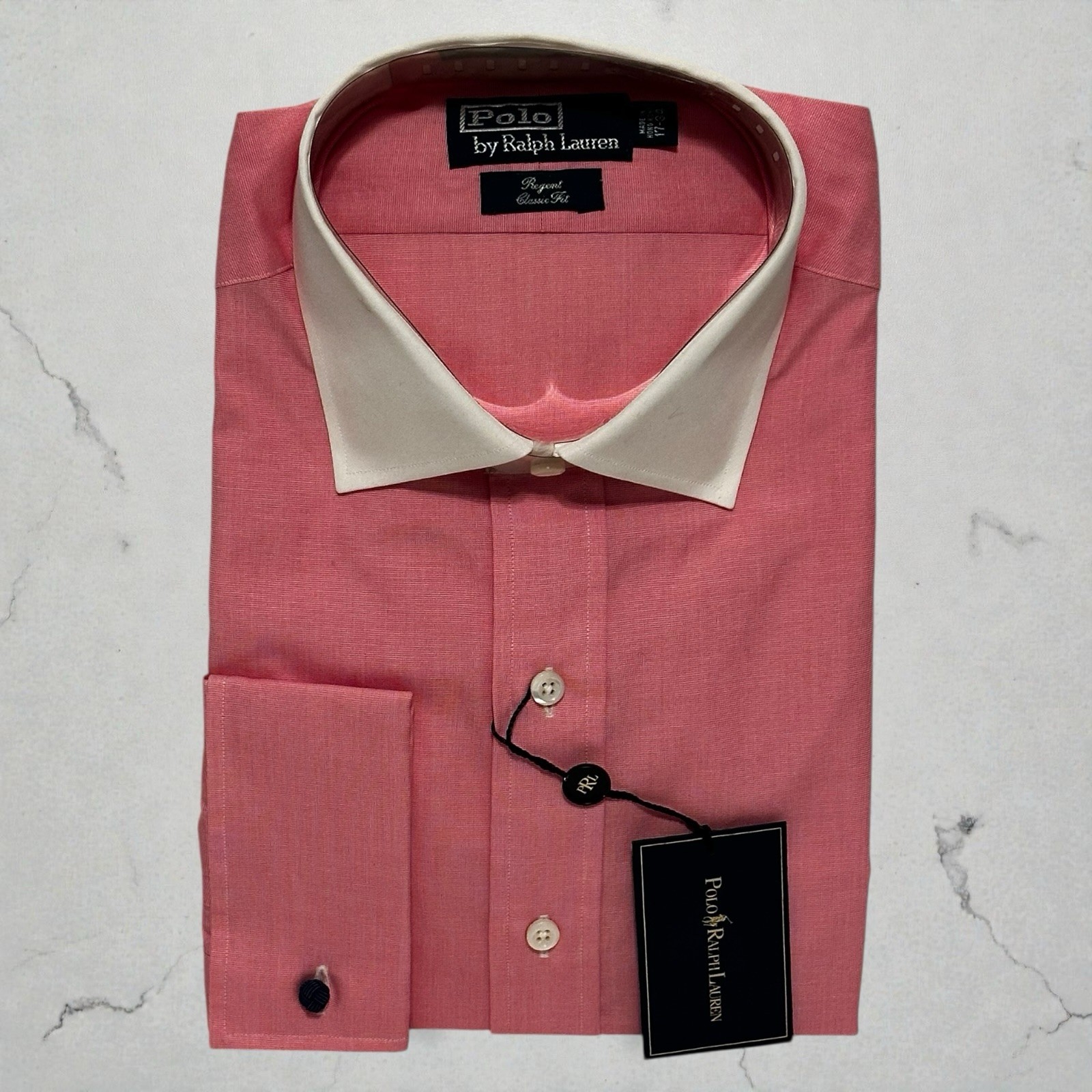 POLO Ralph Lauren Regent Pink White 17 34 NWT Hong Kong