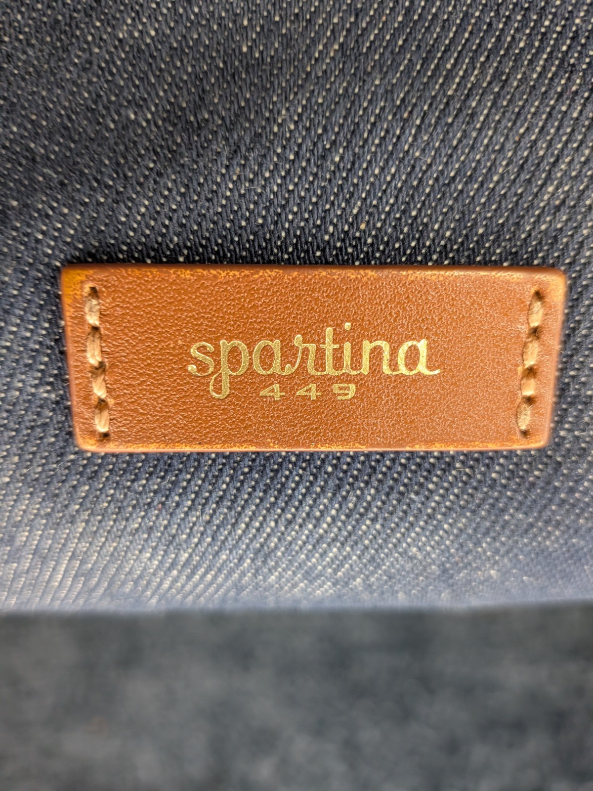 Spartina 449 Denim Embroidered Mermaid Seahorse Zip Around Wallet