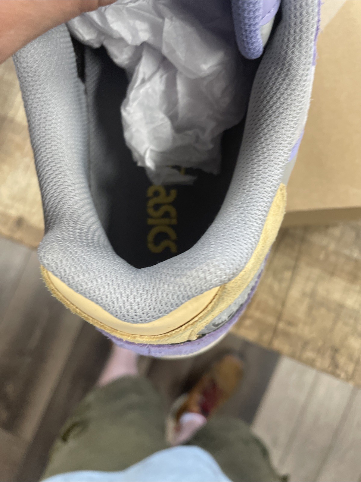 Asics Gel NYC Piedmont Grey/blueberry Sz10