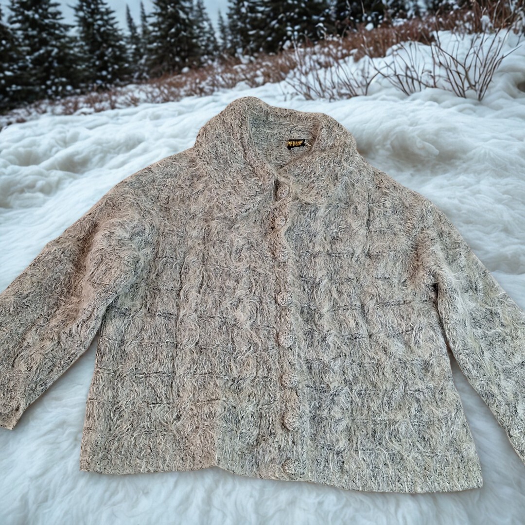 Vintage Gray Wool Cardigan for Richs Store One Size (see details) Made In UK