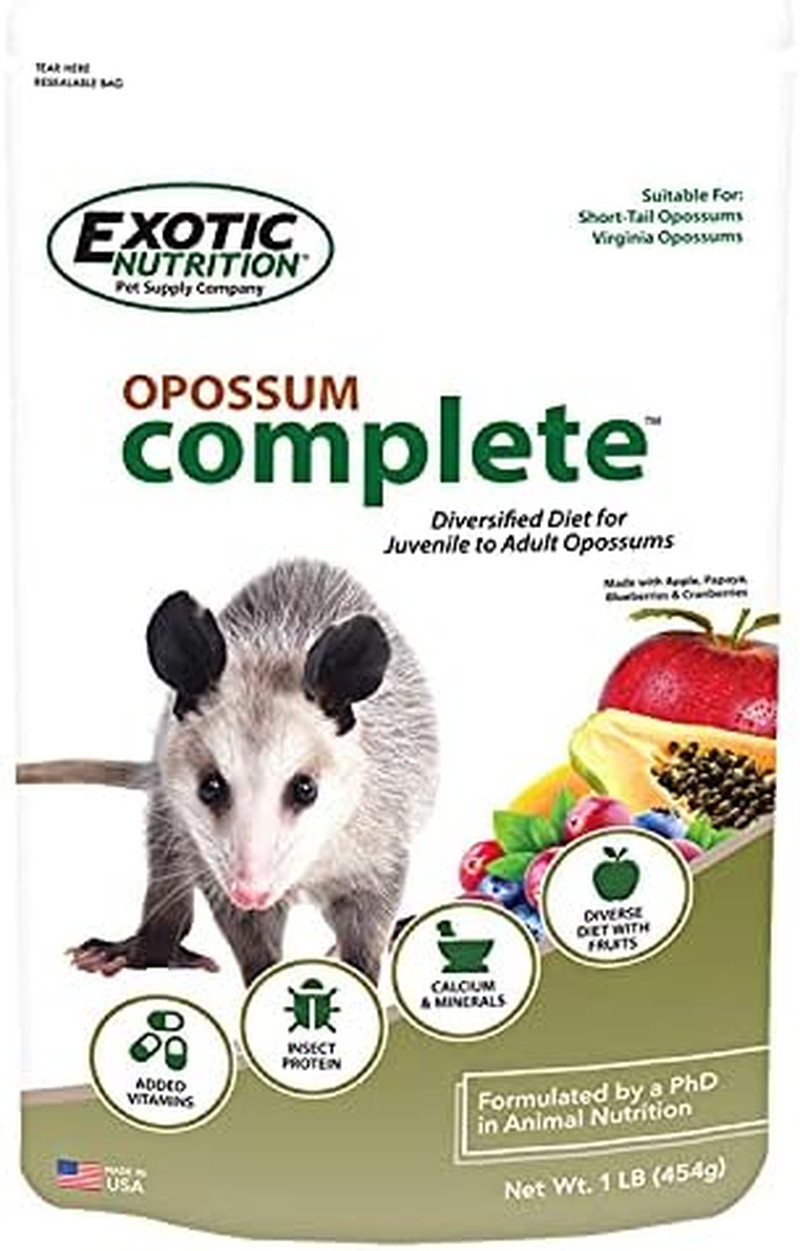 Opossum Complete 4 LB | Nutritional Healthy Pellet Diet | Food for Short-Tailed