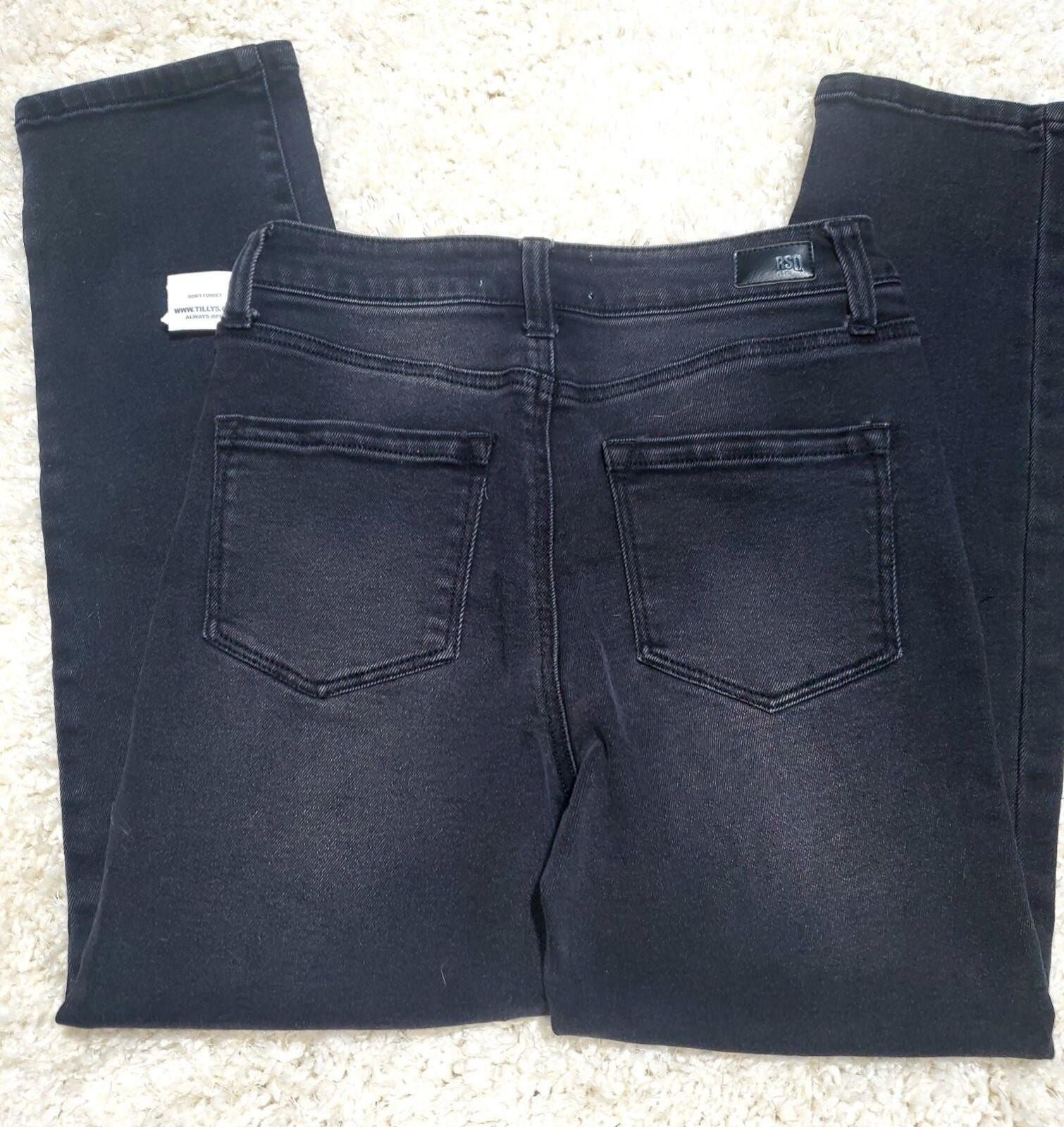 NEW Tilly’s RSQ Black High Waisted Jeans 1 regular