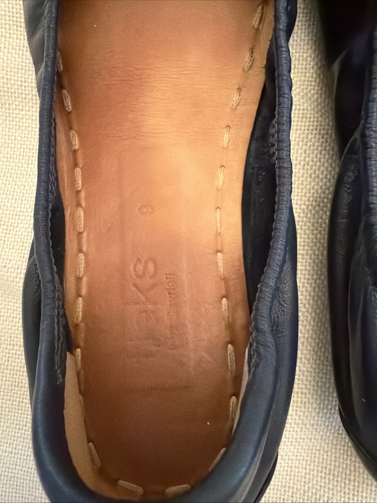 Tieks by Gavrieli Cali Navy Blue Ballet Slip On Leather Flats Women’s Size 9