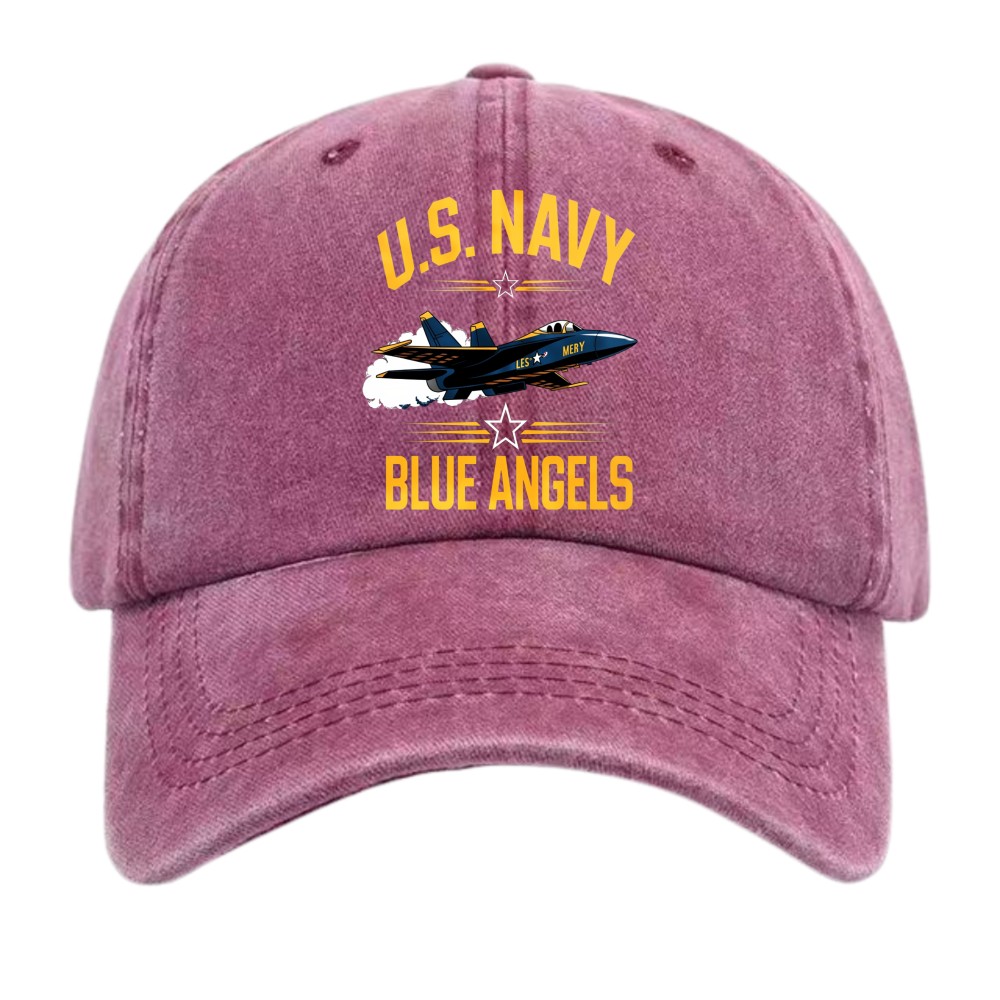 Patriotic Blue Angels US Navy Unisex Outdoor Cotton Dad Hat