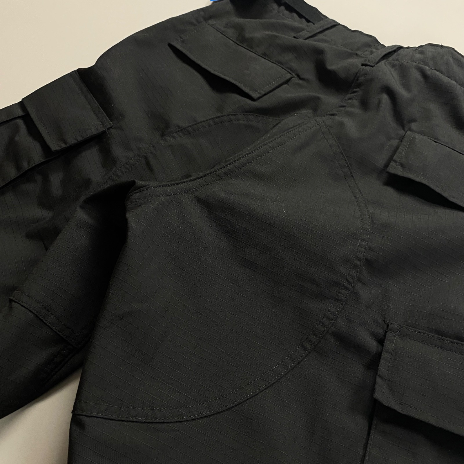GALLS Mens Medium x 32″ 6 Pocket Ripstop BDU Pants Black Poly Cotton Tactical