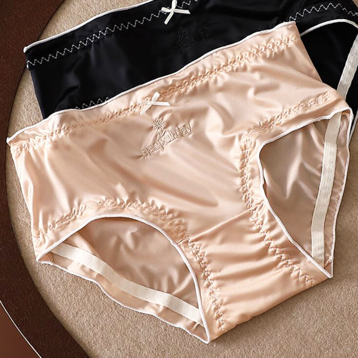 5 Pack Lot Sexy Womens Silky Satin Panties Underwear Ladies Lingeries Briefs