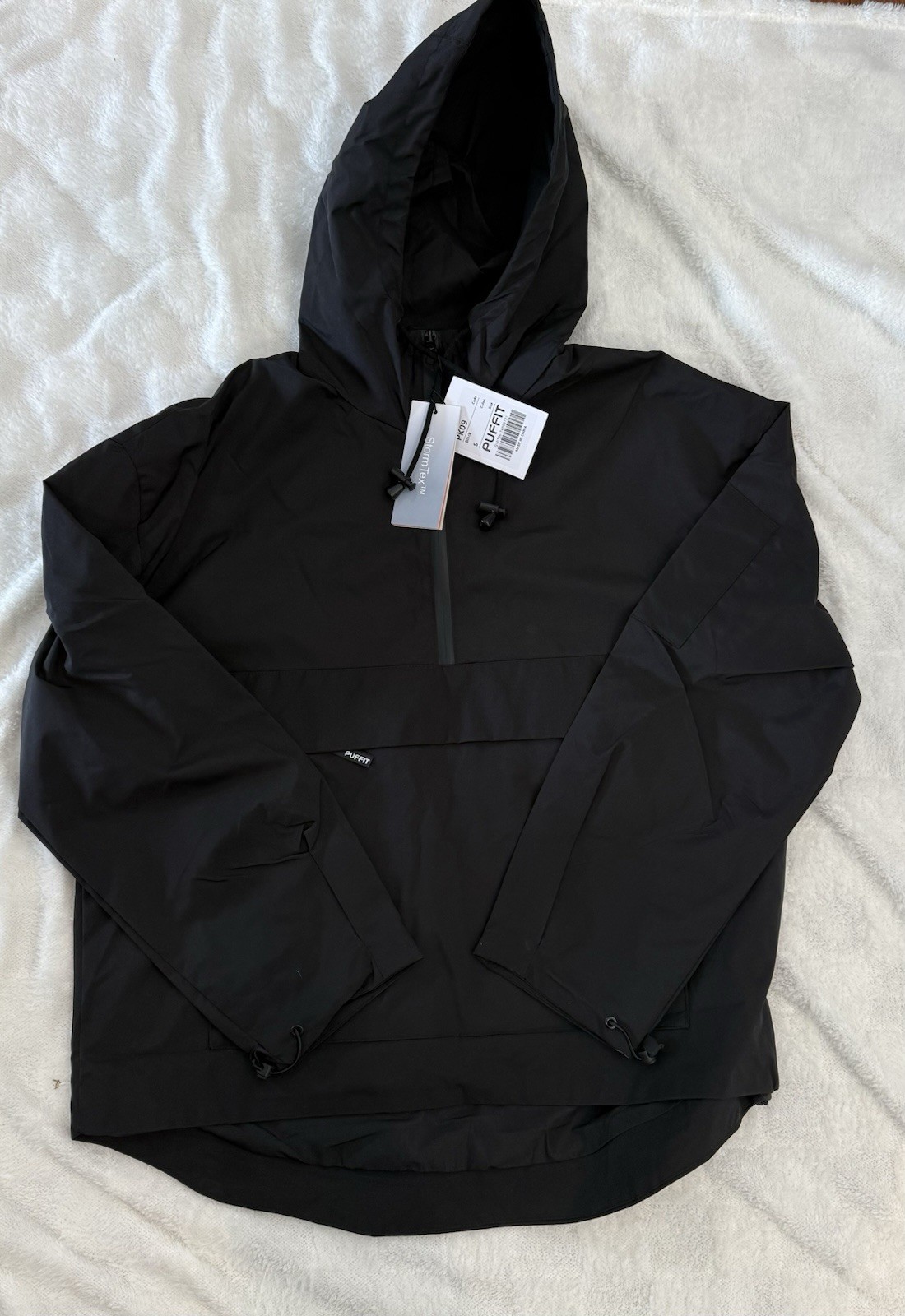 Puffit STM-TEX Waterproof Raincoat with Hoodie jacket & Kangaroo Pocket