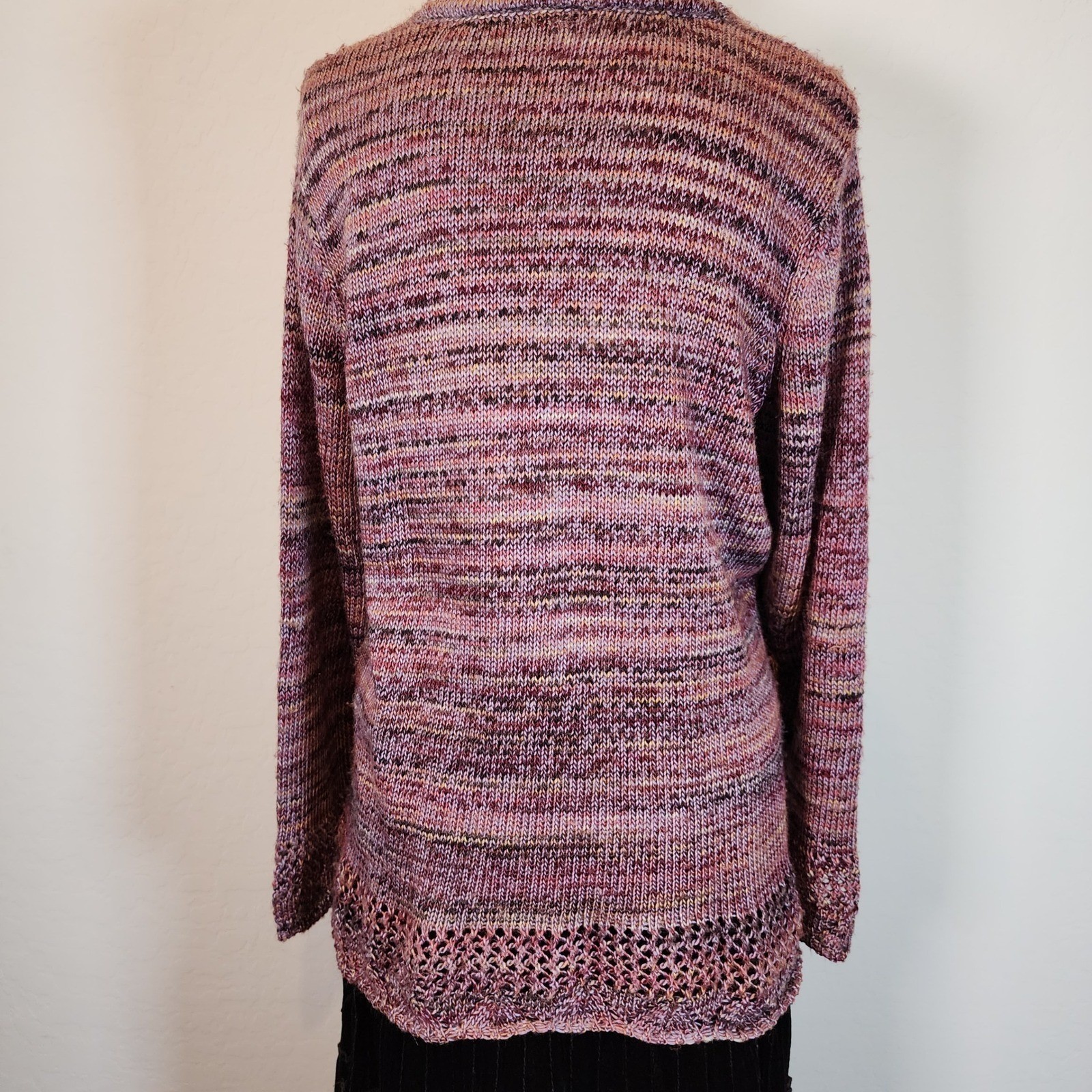 DB Established 1962 Woman 2X Sweater Knit Open Weave Pullover Layering Top