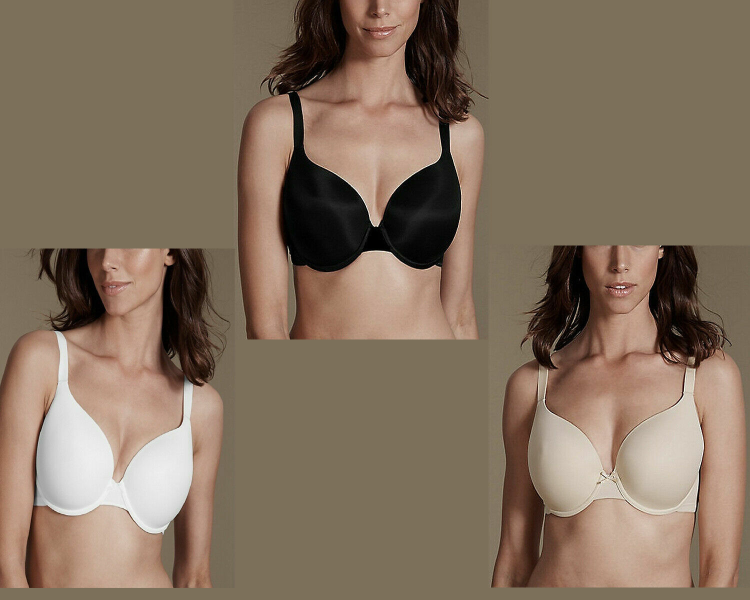 T-SHIRT BRA PADDED FULL CUP SUPPORT UNDERWIRED 32 34 36 38 40 A B C D DD