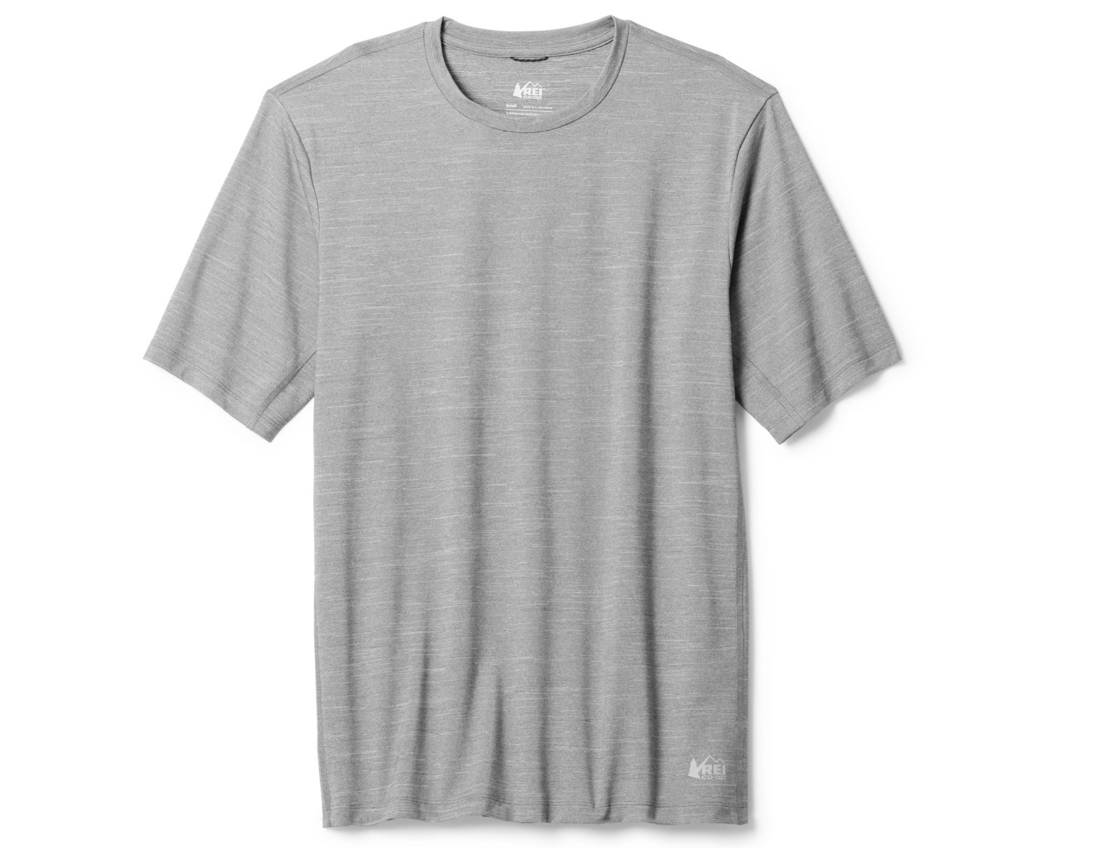 REI Sahara Shade Tee Men’s Large Gray Heather UPF Sun Shirt